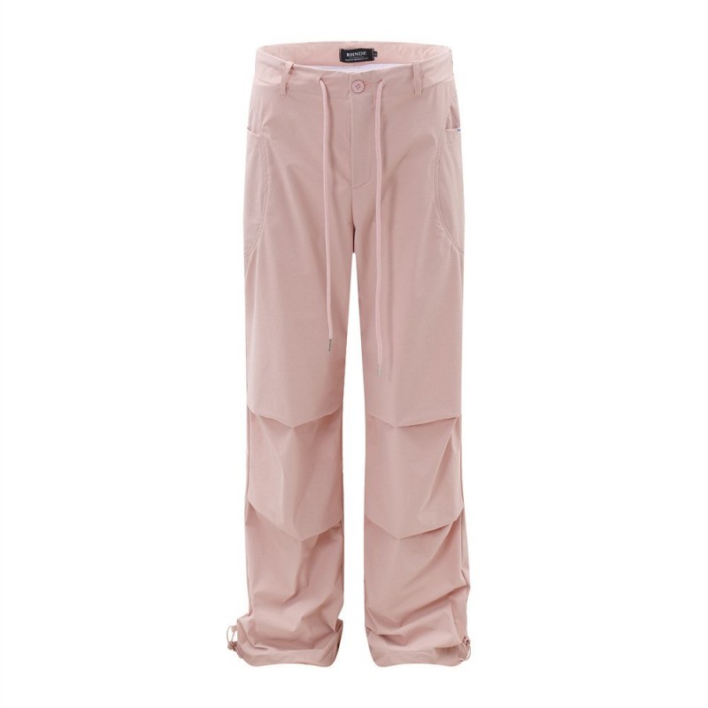 Fashion Personality Pleated Paratrooper Pants Men
