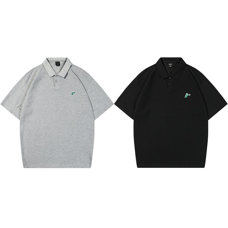 Summer Simplicity Lightly Mature Business Embroidery Polo Shirt Men