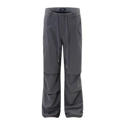 Fashion Personality Pleated Paratrooper Pants Men