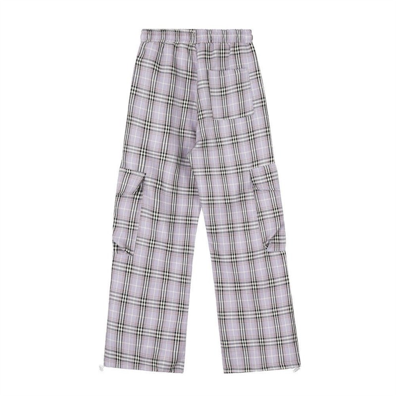 Fashion Plaid Casual Working Pants Men