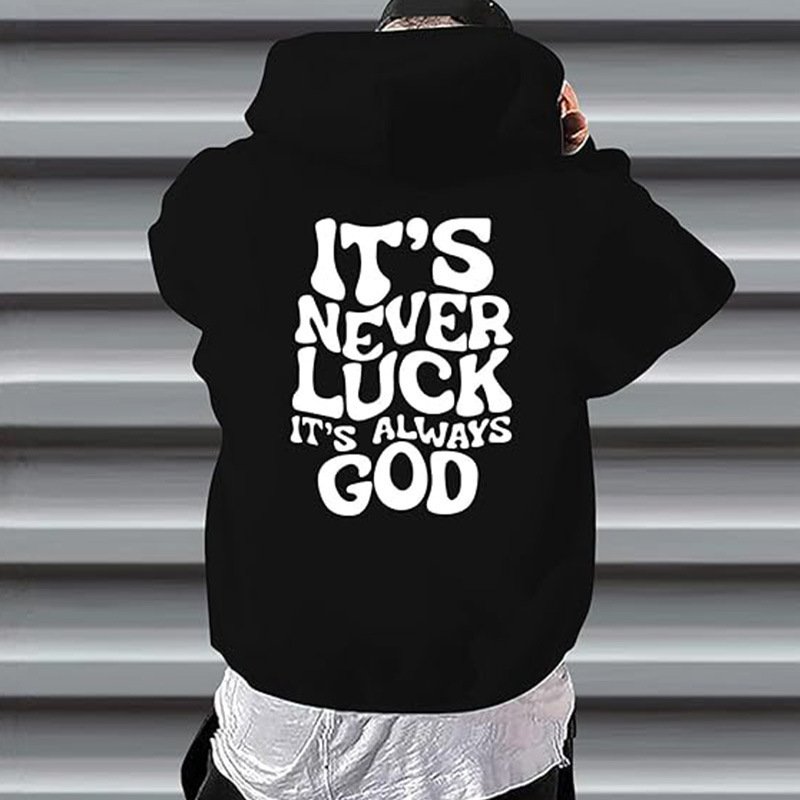 Fashionable Printed Casual Loose-Fit Hoodie For Me...