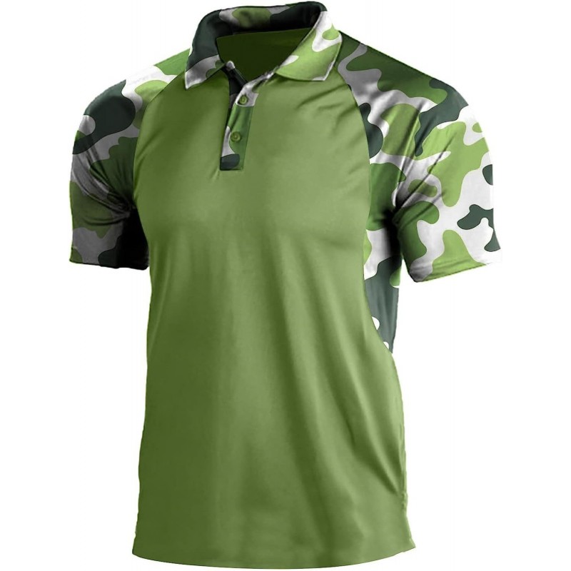 Polo Shirt Lapel Zipper Short-sleeved T-shirt Men