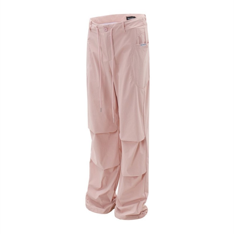 Fashion Personality Pleated Paratrooper Pants Men