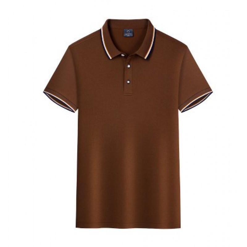 Summer Stand-up Collar Short-sleeved Polo Shirt Men