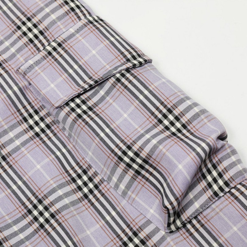 Fashion Plaid Casual Working Pants Men