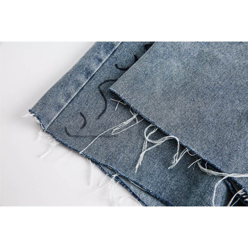 Fashion Destroyed Graffiti Cropped Pants Men