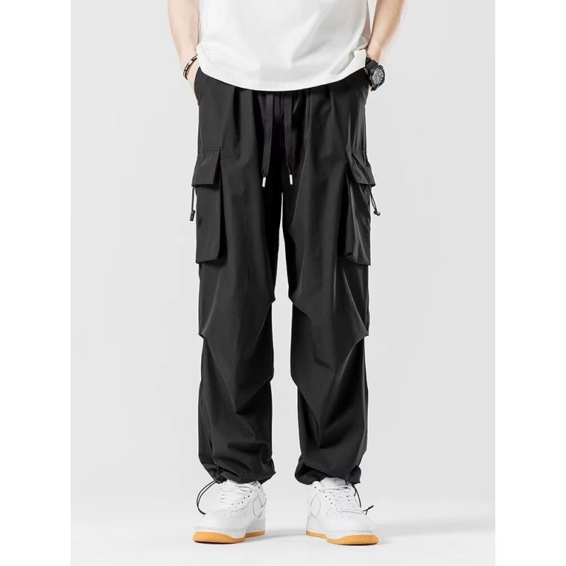 Loose Straight Cargo Pants Wide-leg Pants Men