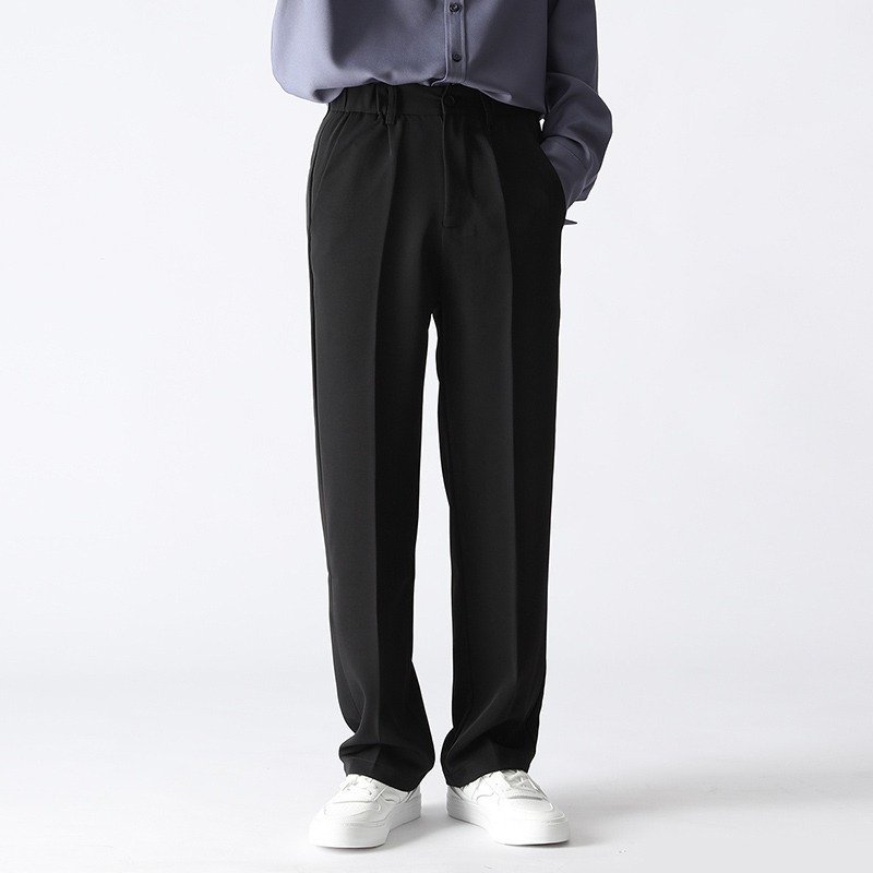 Straight Casual Trousers Loose Men Pants