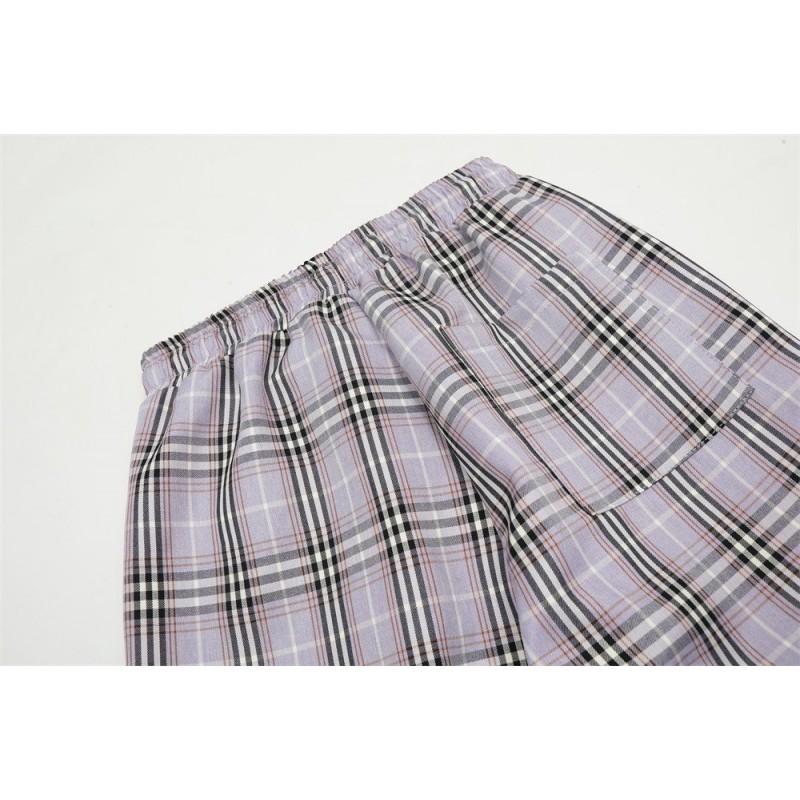 Fashion Plaid Casual Working Pants Men