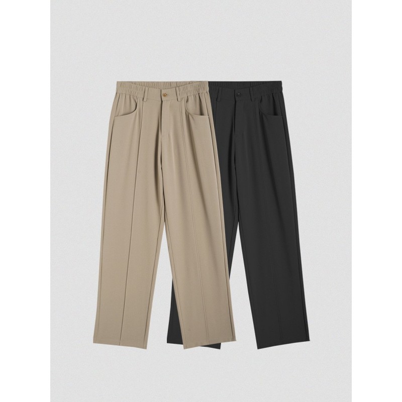 Trendy Solid Color Casual Pants Men