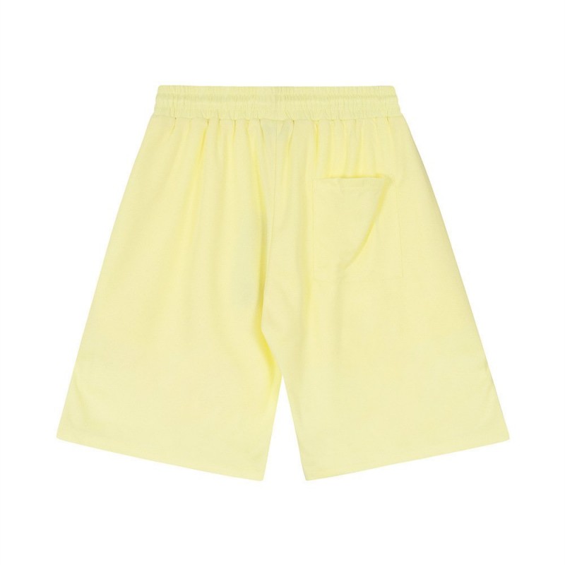 Letter Printed Loose Cropped Pants Men