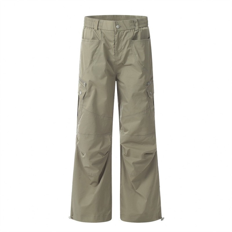 Fashion Zipper Workwear Casual Pants Men