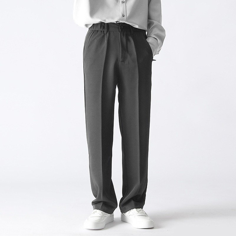 Straight Casual Trousers Loose Men Pants