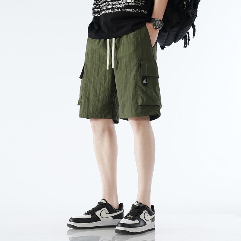 Fashion Men Loose Leisure Sports Fifth Pants