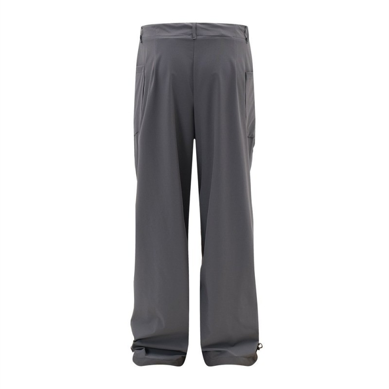 Fashion Personality Pleated Paratrooper Pants Men