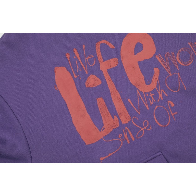 Fashion Graffiti Letters Printed Hoodie Men